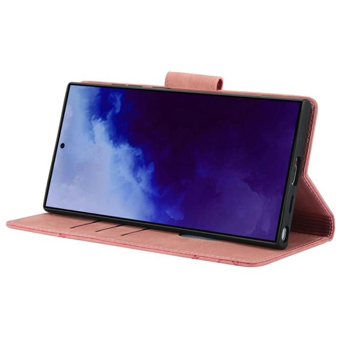 OEM - Plånboksfodral för Samsung Galaxy S26 Ultra Äkta läder - Rosa