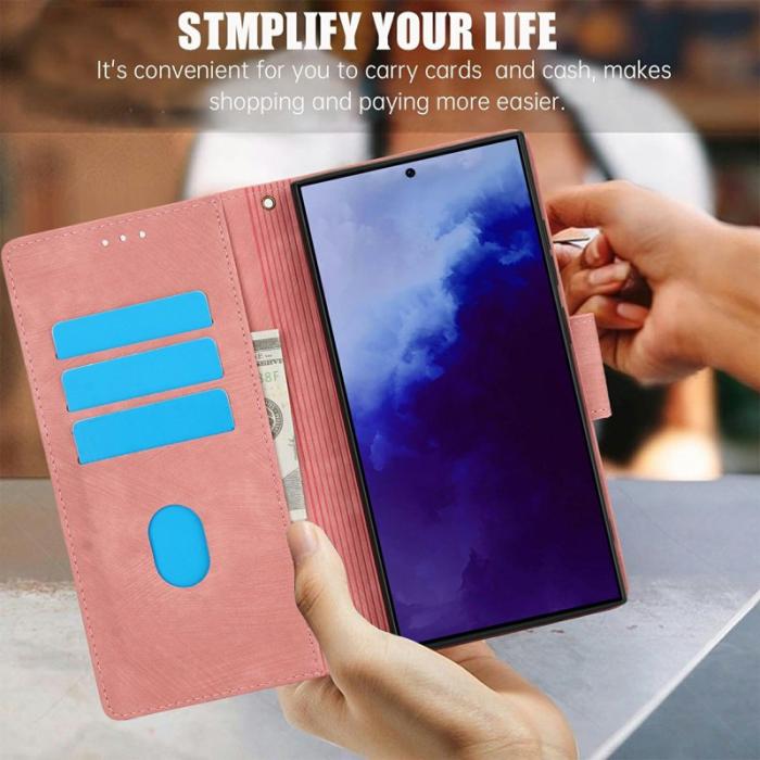 OEM - Plånboksfodral för Samsung Galaxy S26 Ultra Äkta läder - Rosa