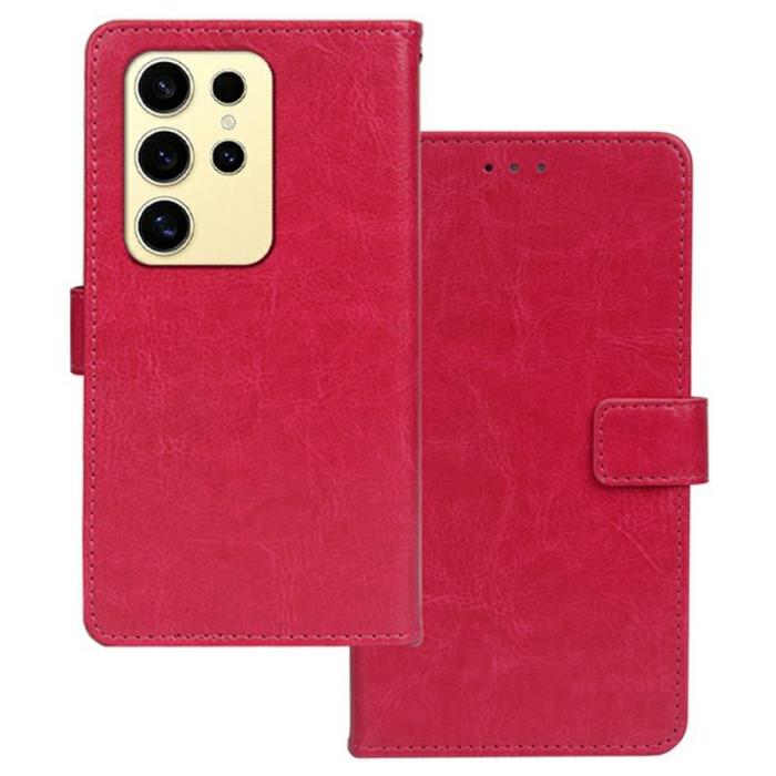 IDEWEI - IDEWEI Plånboksfodral för Samsung Galaxy S26 Ultra Konstläder - Rosa