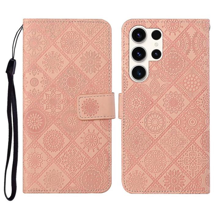 OEM - Plånboksfodral för Samsung Galaxy S26 Ultra Äkta läder - Rosa