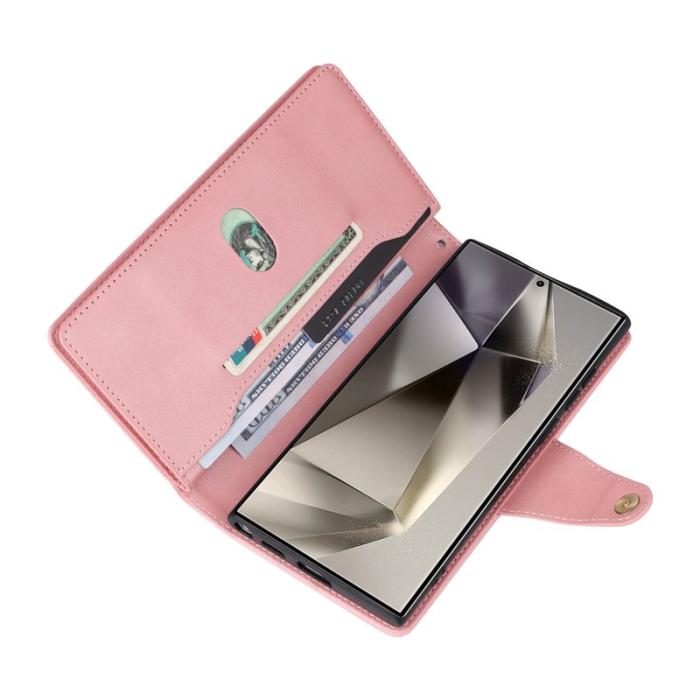 OEM - Plånboksfodral för Samsung Galaxy S26 Ultra Äkta läder - Roséguld