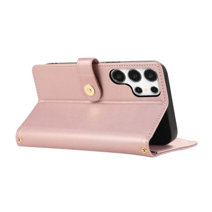 OEM - Mobilfodral för Samsung Galaxy S26 Ultra Konstläder - Roséguld