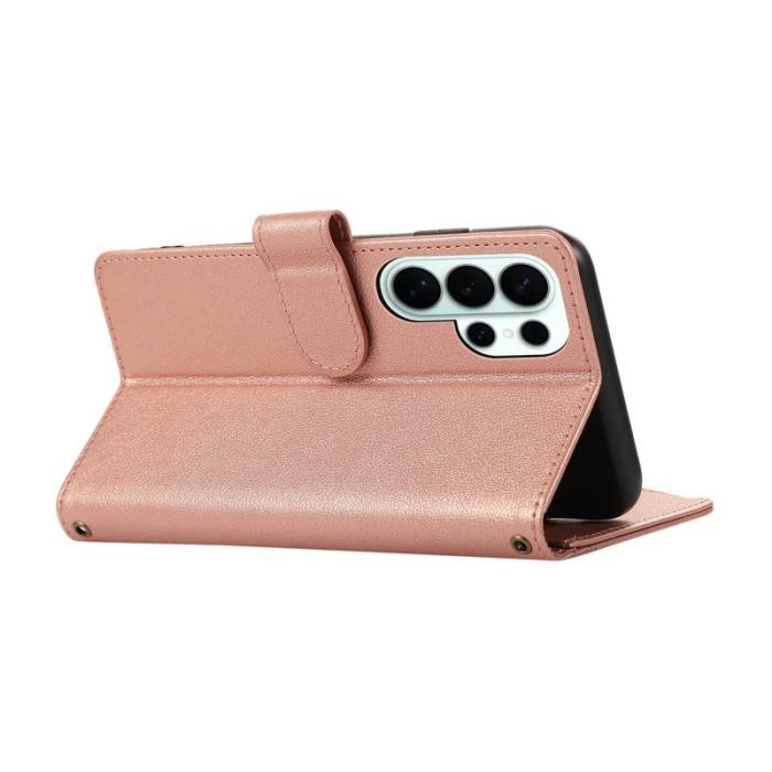 OEM - Mobilfodral för Samsung Galaxy S26 Ultra Konstläder - Roséguld