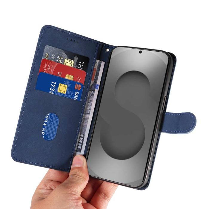 OEM - Plånboksfodral för Samsung Galaxy S26 Ultra Äkta läder Ställ - Blå