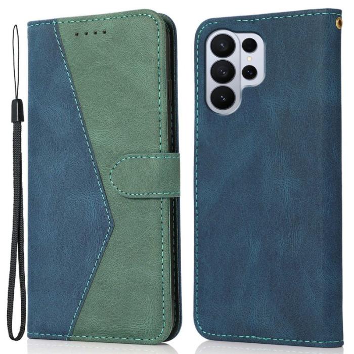 OEM - Plånboksfodral för Samsung Galaxy S26 Ultra Konstläder Ställ - Blå