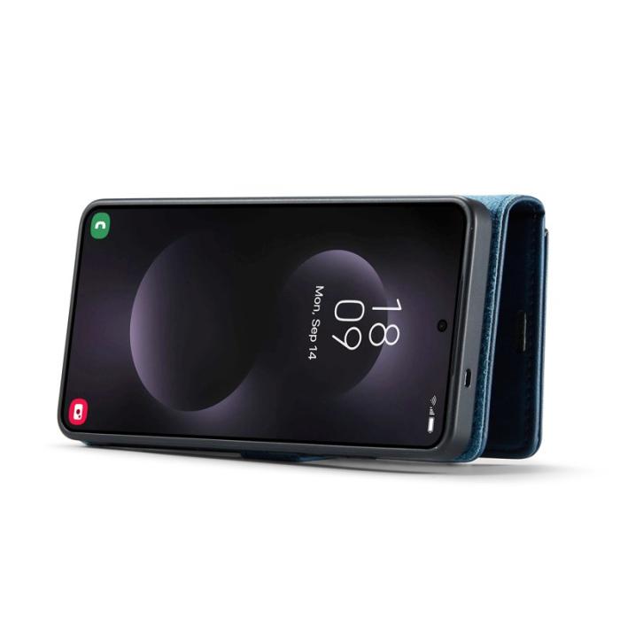 DG.MING - DG.Ming Plånboksfodral för Samsung Galaxy S26 Ultra Äkta läder Ställ - Blå