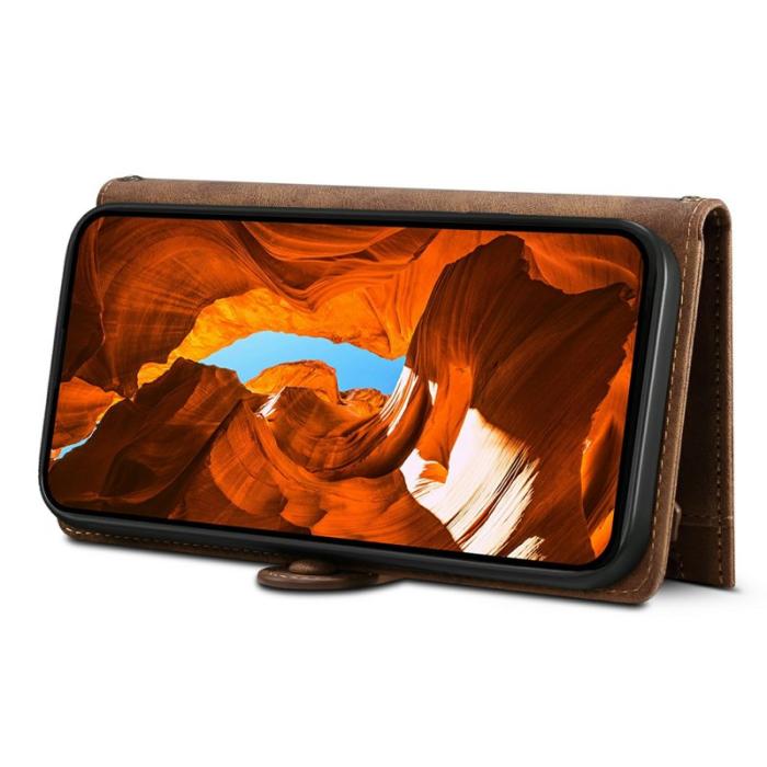 ESEBLE - ESEBLE Plånboksfodral för Samsung Galaxy S26 Ultra Äkta läder Ställ - Brun