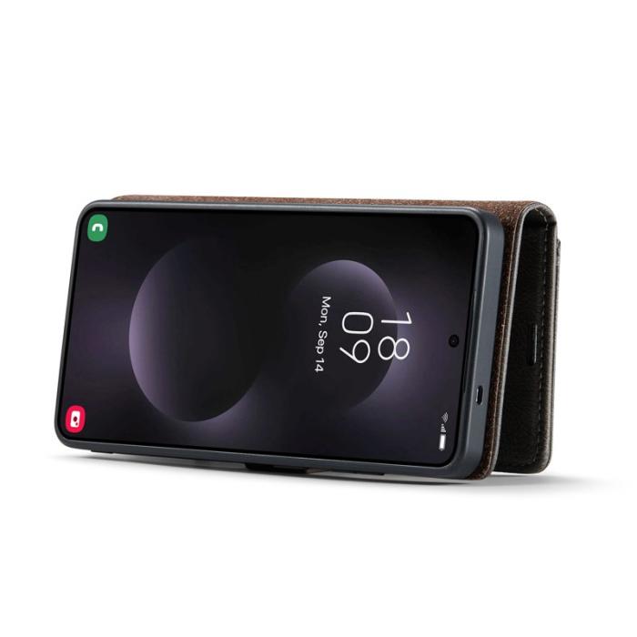 DG.MING - DG.Ming Plånboksfodral för Samsung Galaxy S26 Ultra Äkta läder Ställ - Grå