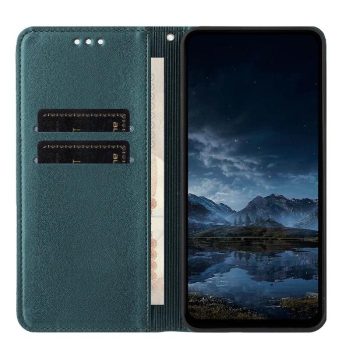 OEM - Plånboksfodral för Samsung Galaxy S26 Ultra Äkta läder Ställ - Grön