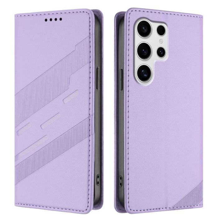 OEM - Plånboksfodral för Samsung Galaxy S26 Ultra Äkta läder Ställ - Ljuslila