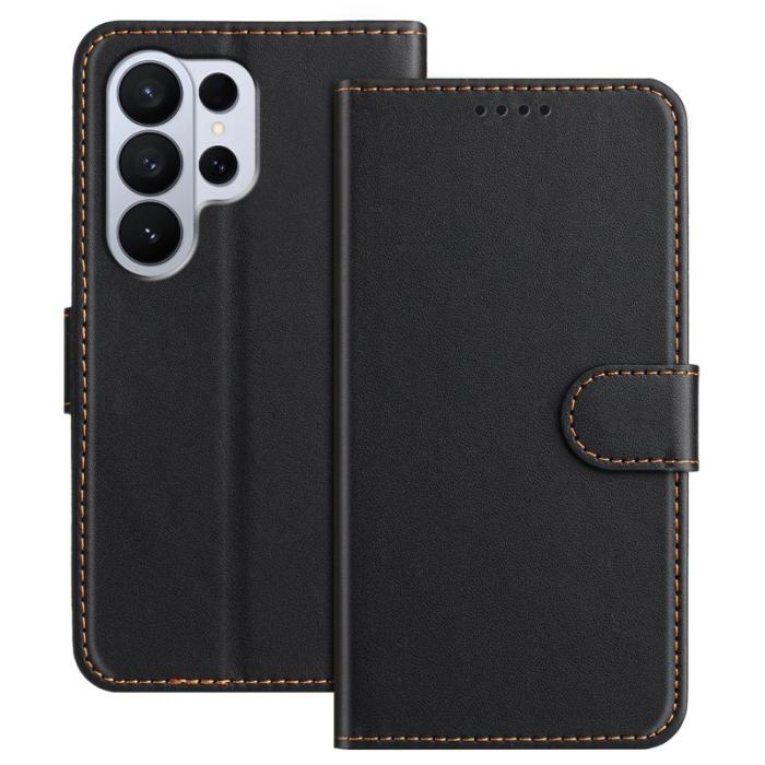 OEM - Plånboksfodral för Samsung Galaxy S26 Ultra Konstläder Ställ - Svart