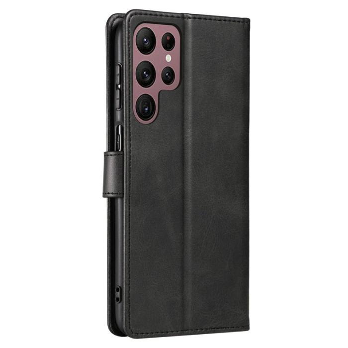 OEM - Mobilfodral för Samsung Galaxy S26 Ultra Konstläder Ställ - Svart
