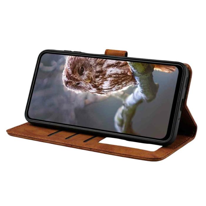 OEM - Plånboksfodral för Samsung Galaxy S26 Ultra Konstläder Stativ - Brun