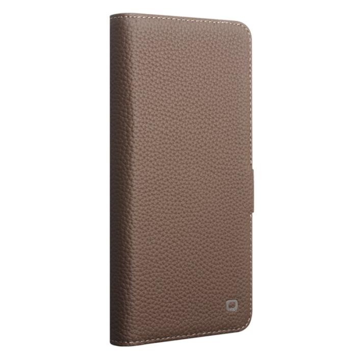 QIALINO - Qialino Plånboksfodral för Samsung Galaxy S26 Ultra Äkta läder Stativ - Brun