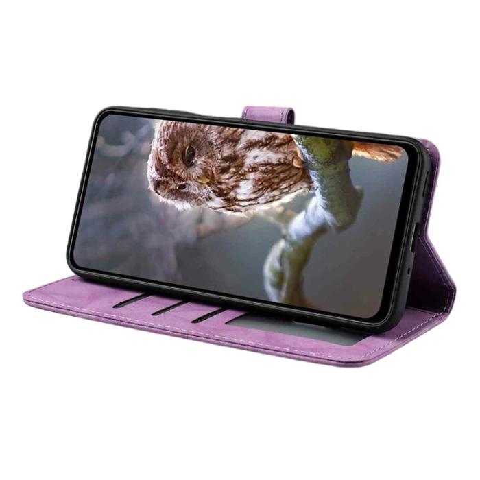 OEM - Plånboksfodral för Samsung Galaxy S26 Ultra Konstläder Stativ - Lila