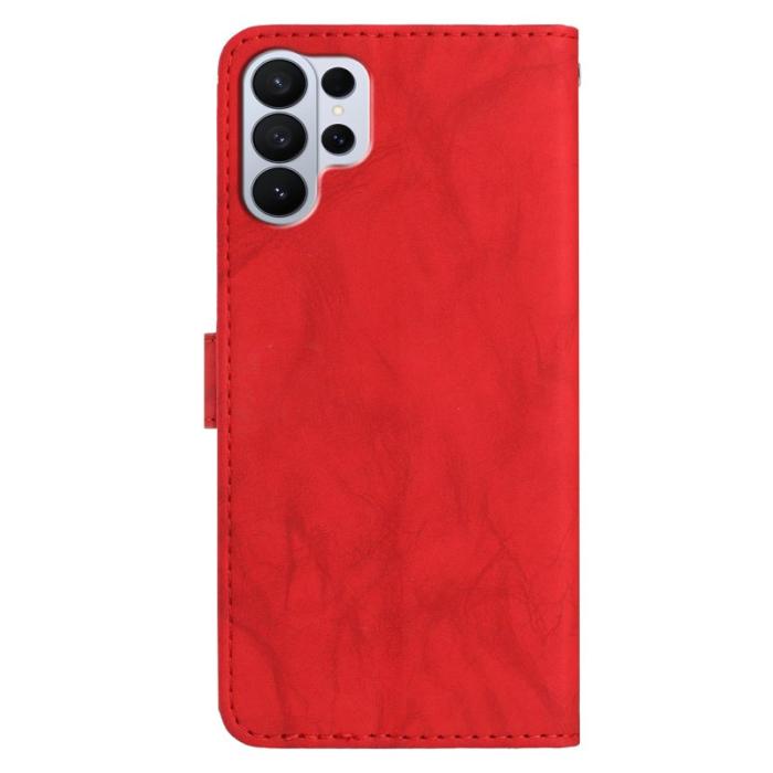 OEM - Plånboksfodral för Samsung Galaxy S26 Ultra Konstläder Stativ - Röd