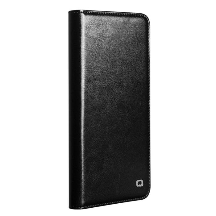 QIALINO - Qialino Plånboksfodral för Samsung Galaxy S26 Ultra Äkta läder - Svart
