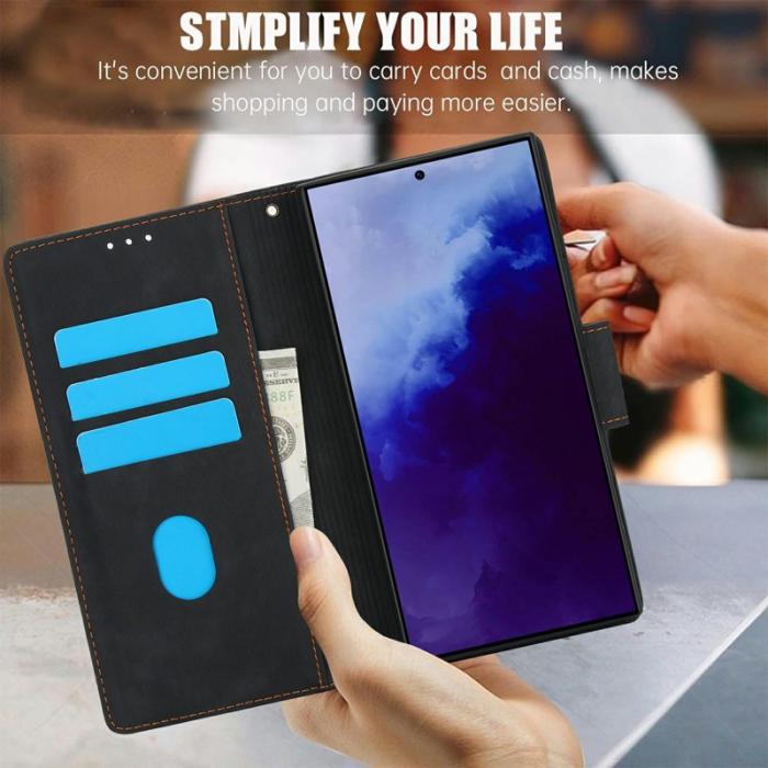 OEM - Plånboksfodral för Samsung Galaxy S26 Ultra Konstläder - Svart