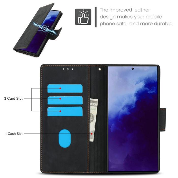 OEM - Plånboksfodral för Samsung Galaxy S26 Ultra Konstläder - Svart