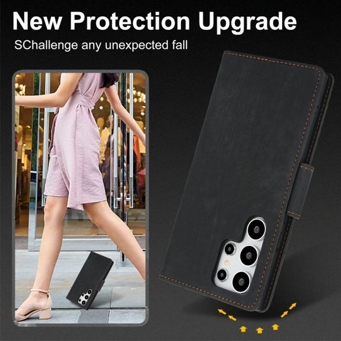 OEM - Plånboksfodral för Samsung Galaxy S26 Ultra Konstläder - Svart