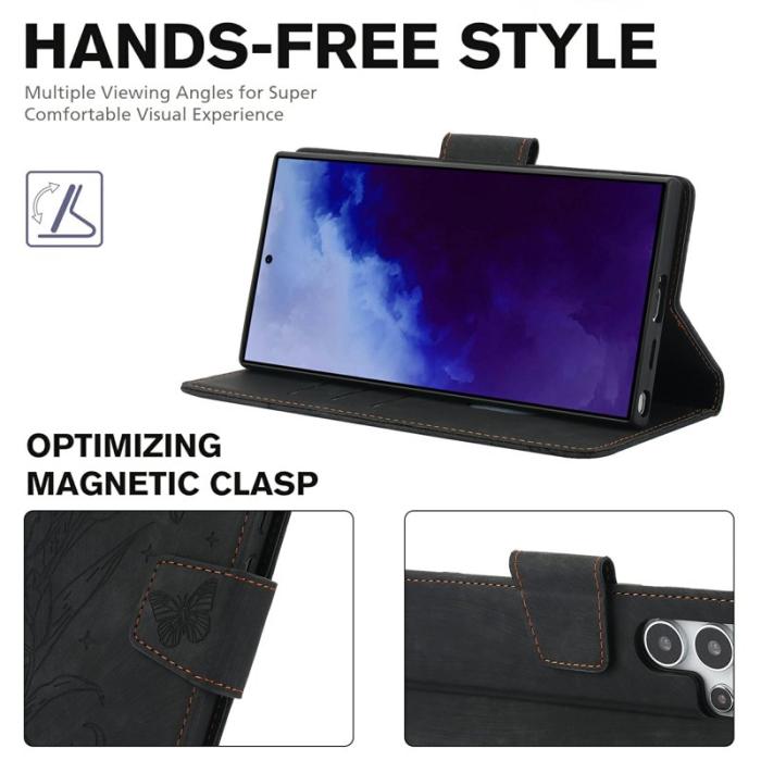 OEM - Plånboksfodral för Samsung Galaxy S26 Ultra Konstläder - Svart