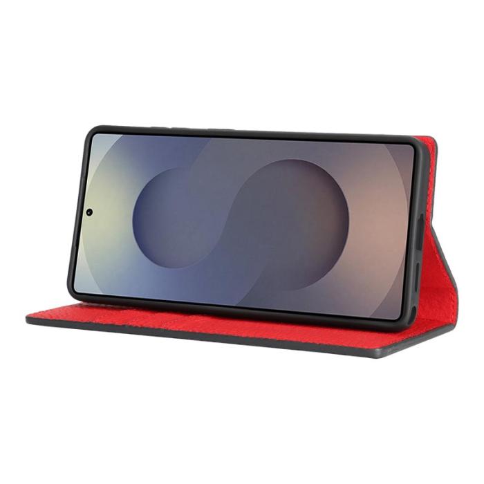 OEM - Plånboksfodral för Samsung Galaxy S26 Ultra Äkta läder - Svart