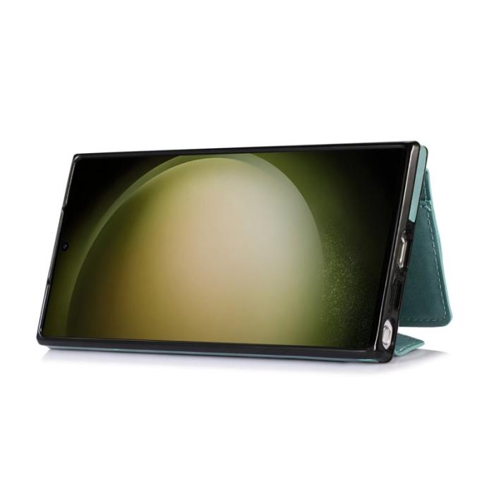 OEM - Mobilfodral för Samsung Galaxy S26 Ultra Konstläder + TPU - Grön