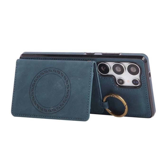 OEM - Mobilfodral för Samsung Galaxy S26 Ultra Konstläder + TPU - Grön