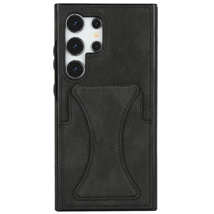 OEM - Mobilfodral för Samsung Galaxy S26 Ultra Konstläder + TPU - Svart