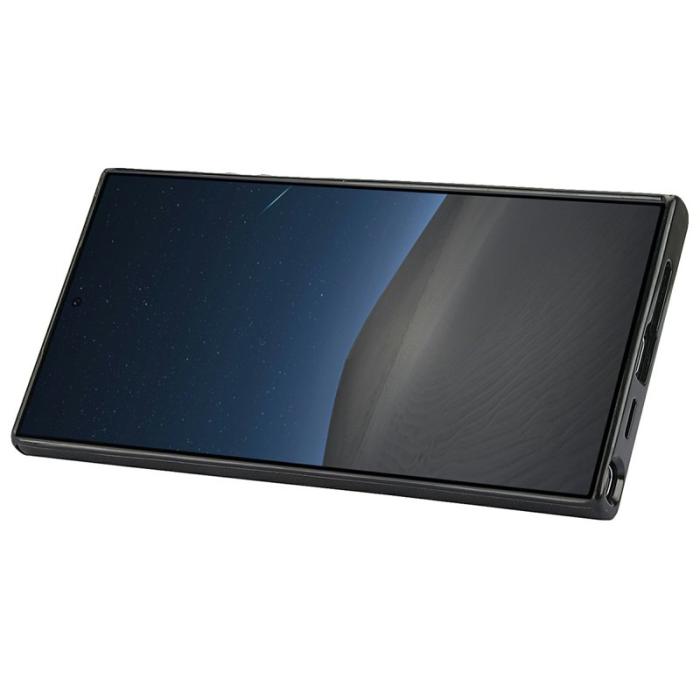 OEM - Mobilfodral för Samsung Galaxy S26 Ultra Konstläder + TPU - Svart