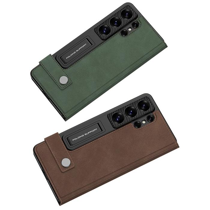 GKK - GKK Mobilfodral för Samsung Galaxy S26 Ultra Kickstand Kortfack - Grön