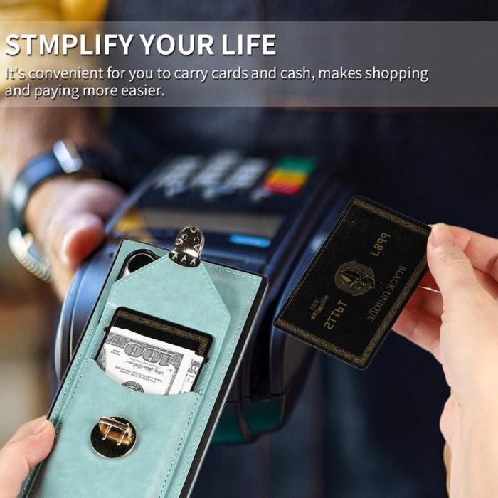 OEM - Mobilfodral för Samsung Galaxy S26 Ultra Kickstand Kortfack - Grön