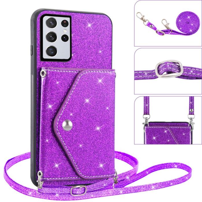 OEM - Mobilfodral för Samsung Galaxy S26 Ultra Kickstand Kortfack - Lila