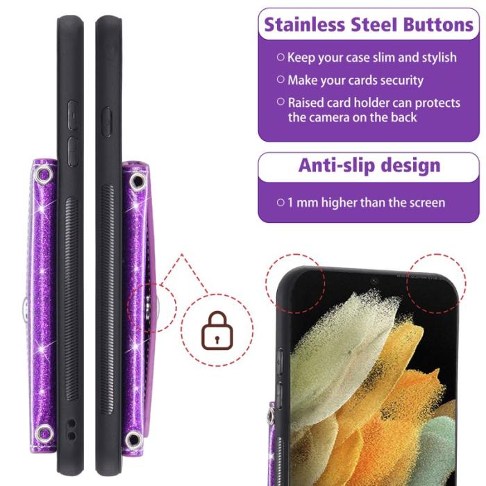 OEM - Mobilfodral för Samsung Galaxy S26 Ultra Kickstand Kortfack - Lila