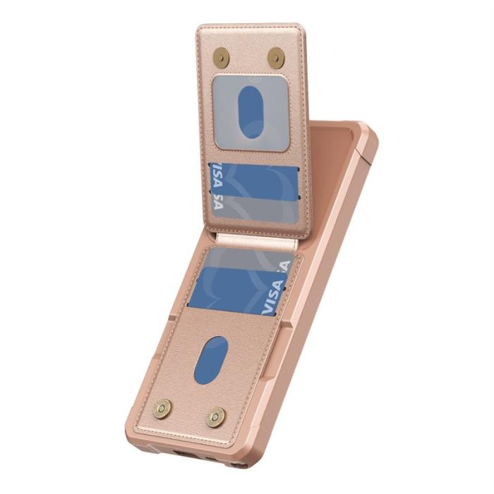 OEM - Mobilfodral för Samsung Galaxy S26 Ultra Kickstand Kortfack - Roséguld