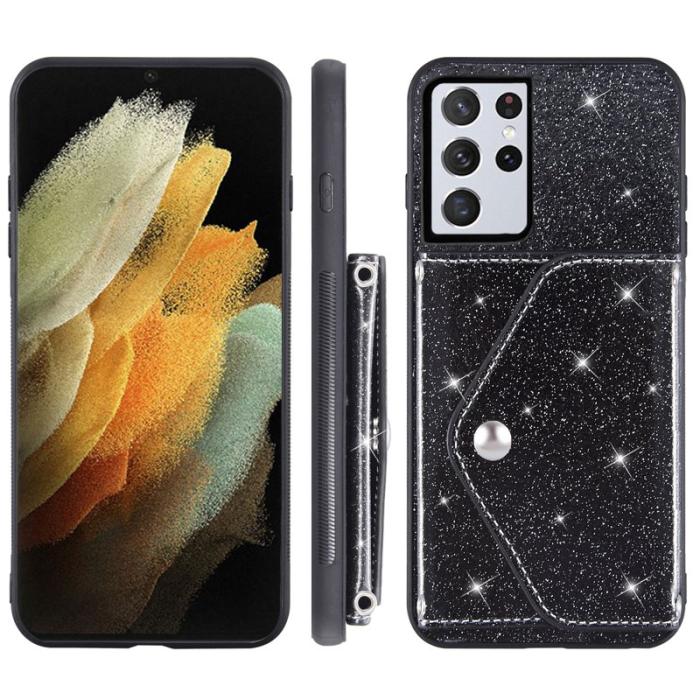 OEM - Mobilfodral för Samsung Galaxy S26 Ultra Kickstand Kortfack - Svart