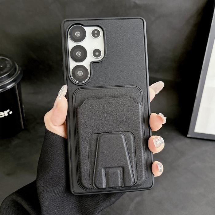 OEM - Mobilfodral för Samsung Galaxy S26 Ultra Kickstand Kortfack - Svart