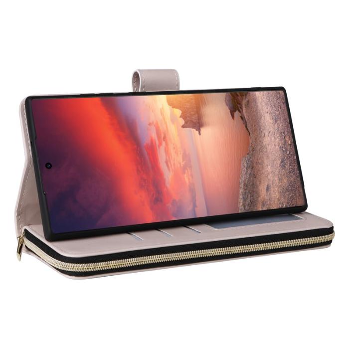 OEM - Plånboksfodral för Samsung Galaxy S26 Ultra Konstläder - Beige