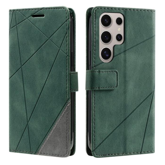 OEM - Plånboksfodral för Samsung Galaxy S26 Ultra Konstläder - Grön