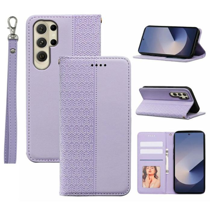 OEM - Plånboksfodral för Samsung Galaxy S26 Ultra Konstläder - Lila