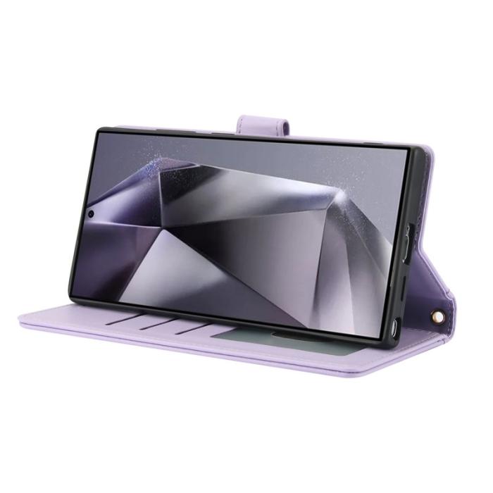 OEM - Plånboksfodral för Samsung Galaxy S26 Ultra Konstläder Ställ - Lila