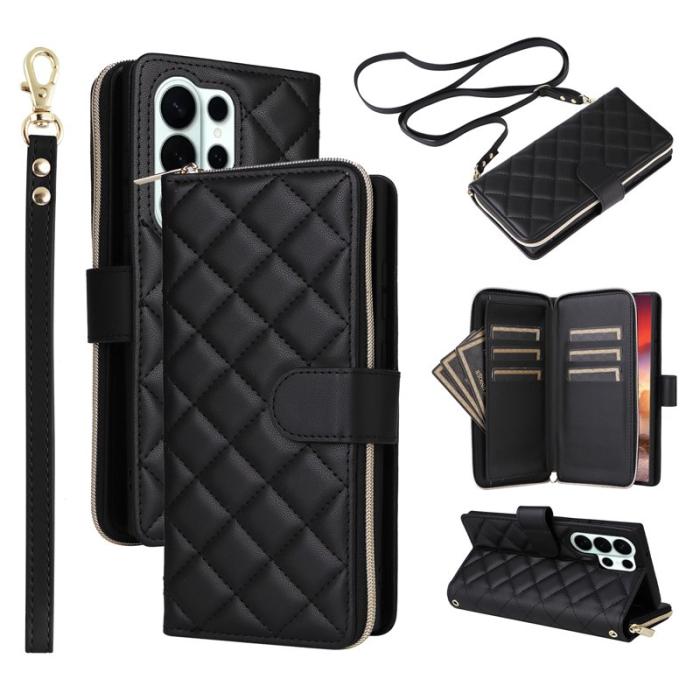 OEM - Plånboksfodral för Samsung Galaxy S26 Ultra Konstläder - Svart