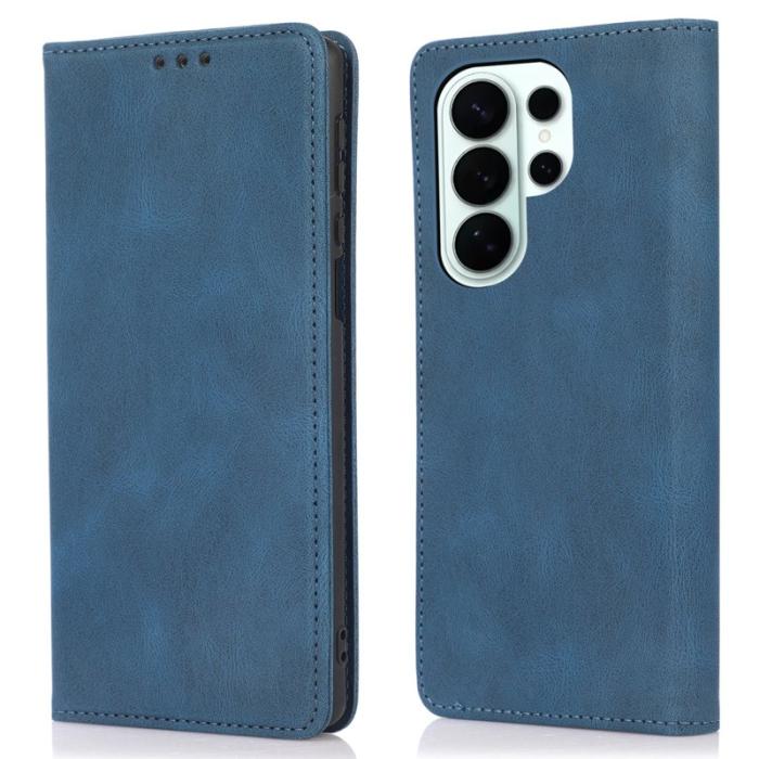 OEM - Plånboksfodral för Samsung Galaxy S26 Ultra Magnetiskt Konstläder - Blå