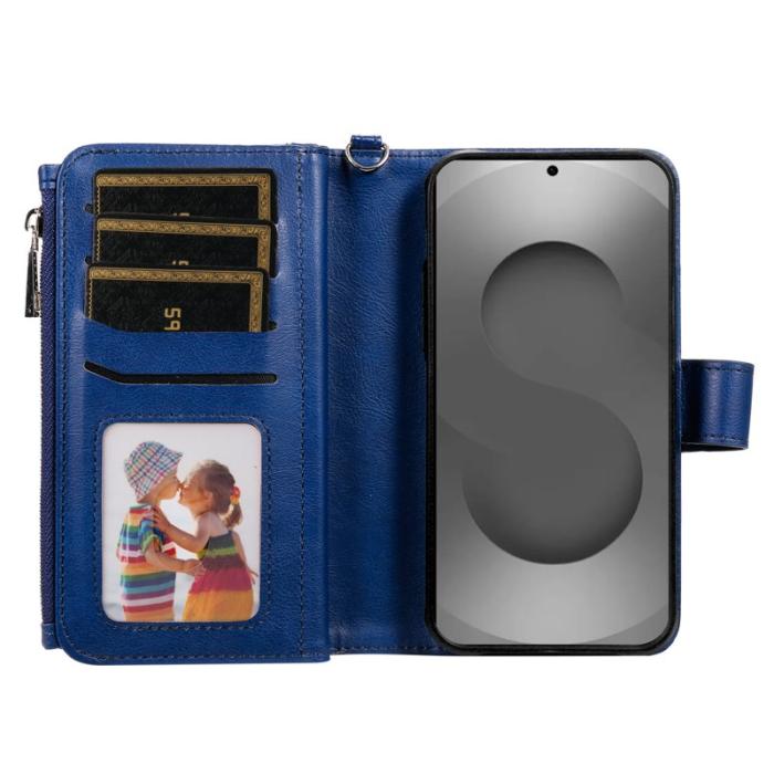OEM - Plånboksfodral för Samsung Galaxy S26 Ultra Magnetiskt Konstläder - Blå
