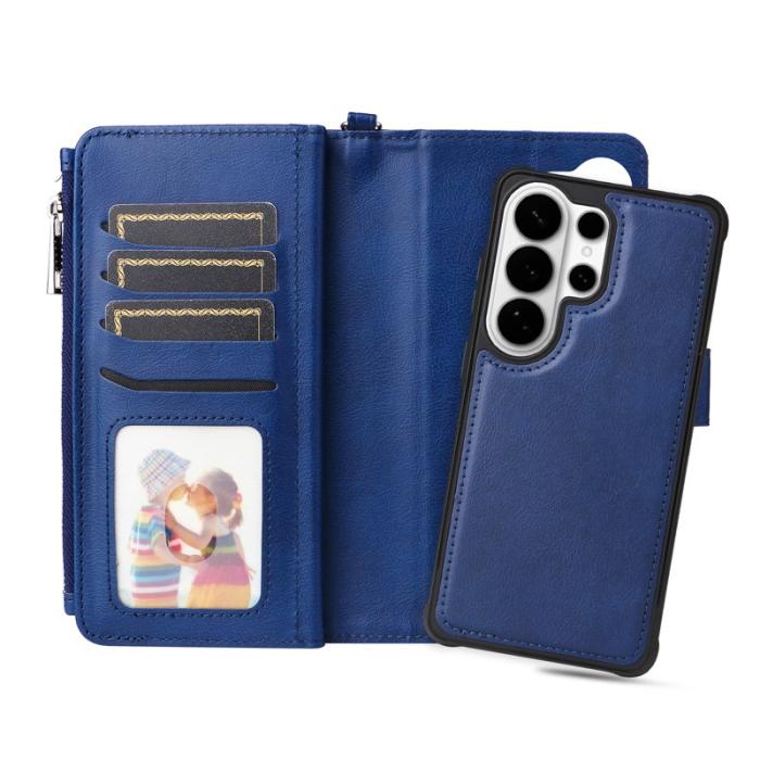 OEM - Plånboksfodral för Samsung Galaxy S26 Ultra Magnetiskt Konstläder - Blå