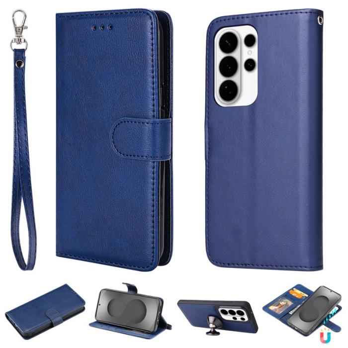 OEM - Plånboksfodral för Samsung Galaxy S26 Ultra Magnetiskt Konstläder - Blå
