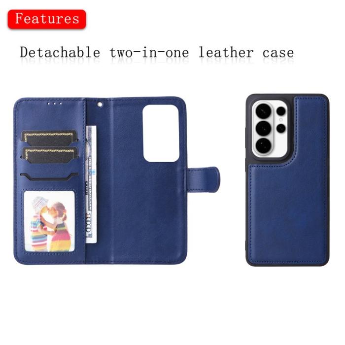 OEM - Plånboksfodral för Samsung Galaxy S26 Ultra Magnetiskt Konstläder - Blå