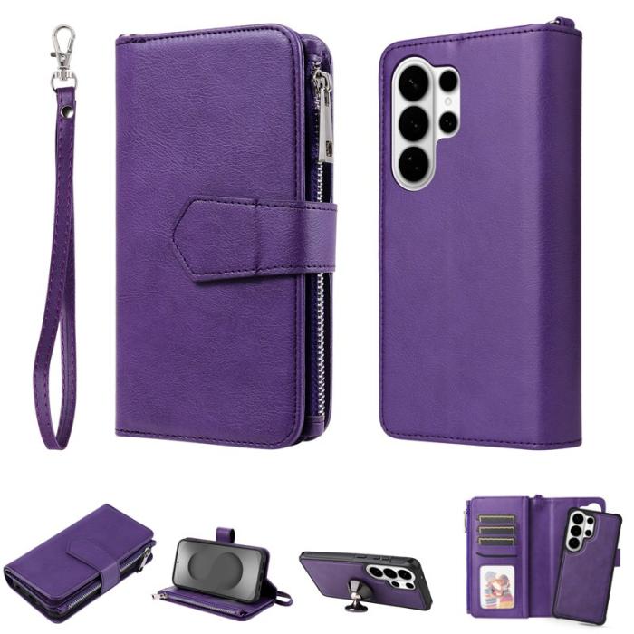 OEM - Plånboksfodral för Samsung Galaxy S26 Ultra Magnetiskt Konstläder - Lila