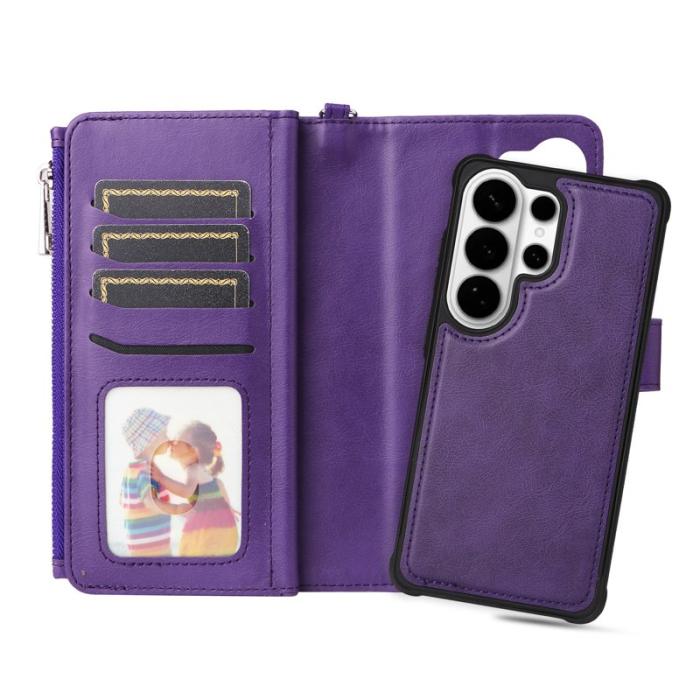 OEM - Plånboksfodral för Samsung Galaxy S26 Ultra Magnetiskt Konstläder - Lila