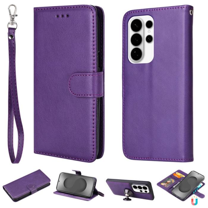 OEM - Plånboksfodral för Samsung Galaxy S26 Ultra Magnetiskt Konstläder - Lila
